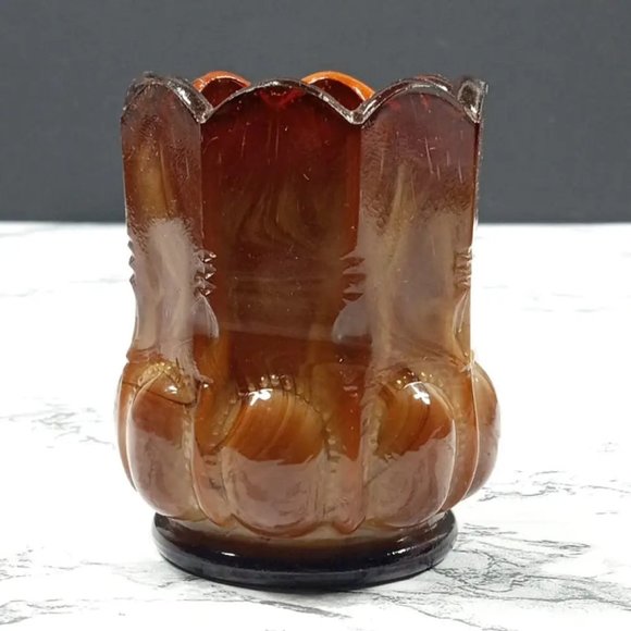 Degenhart Glass Beaded Oval Trinket Toothpick Paperweight Vintage - Picture 1 of 7
